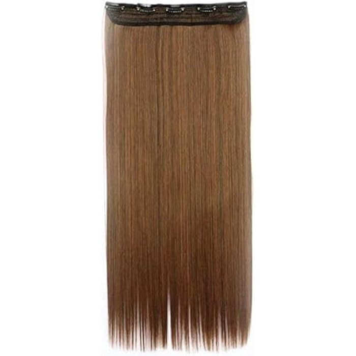 DILLARDS Extension Long Straight Copper Hair Synthetic Fiber Heat Fiber Wig - Image 1